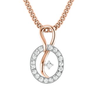 Grace Round Diamond Office Wear Pendant